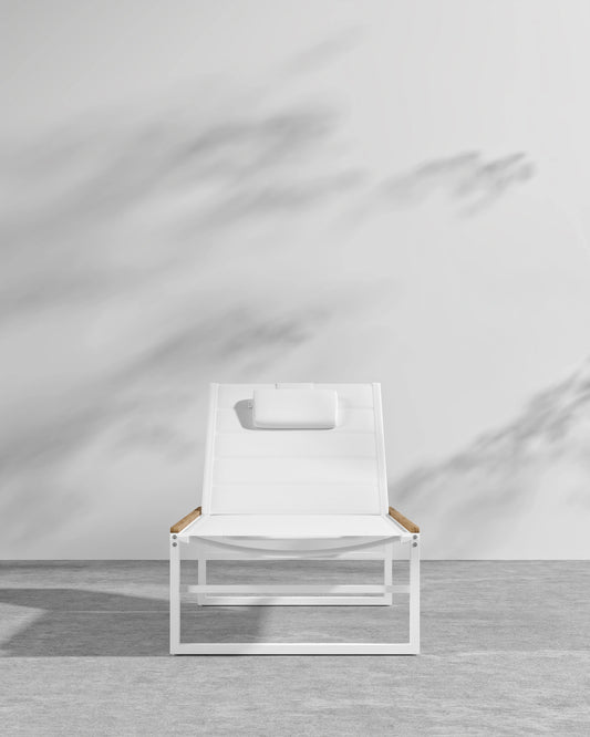 Linnea Outdoor Lounger - White