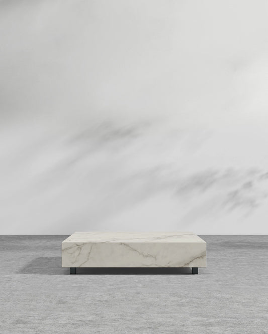 Liza Coffee Table 40x40 White Ceramic