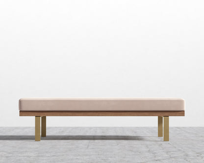 Maria Bench - Signature Plush Velvet - Blush