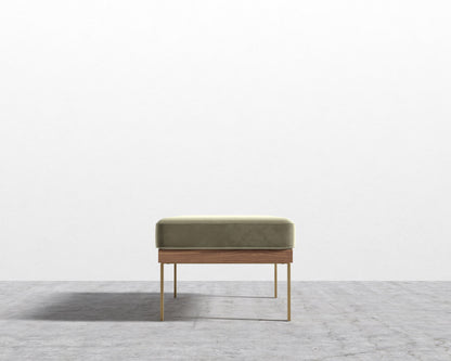 Maria Bench - Signature Plush Velvet - Olive Green