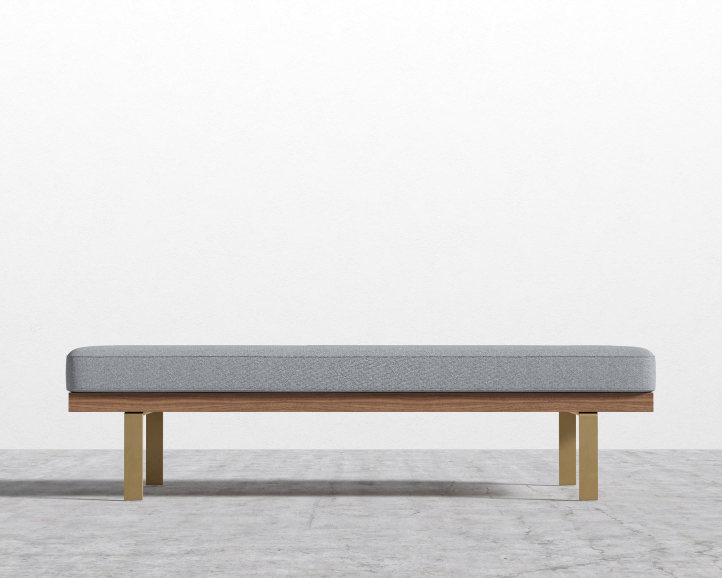 Maria Bench - Plush Weave - Porpoise