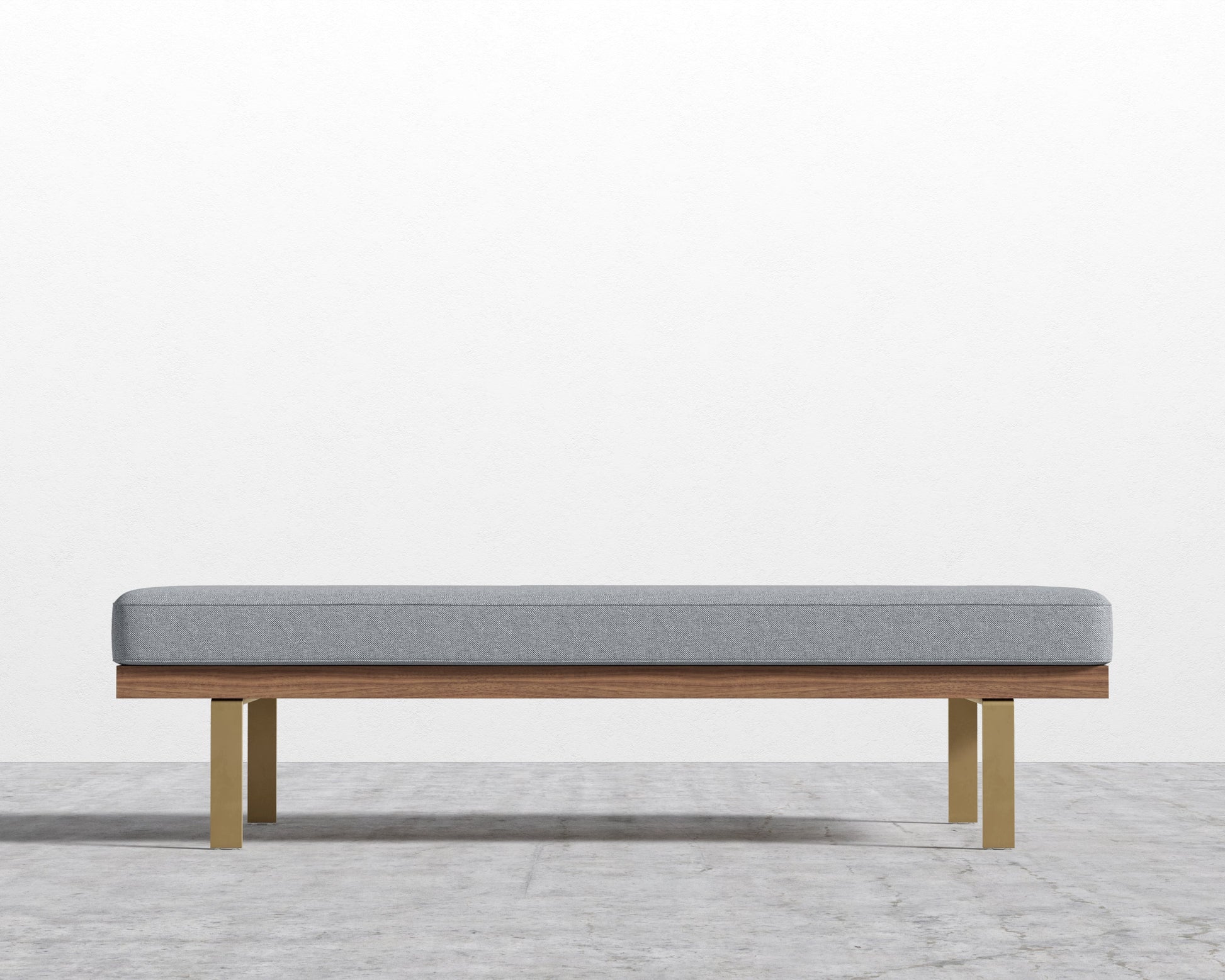 Maria Bench - Plush Weave - Porpoise