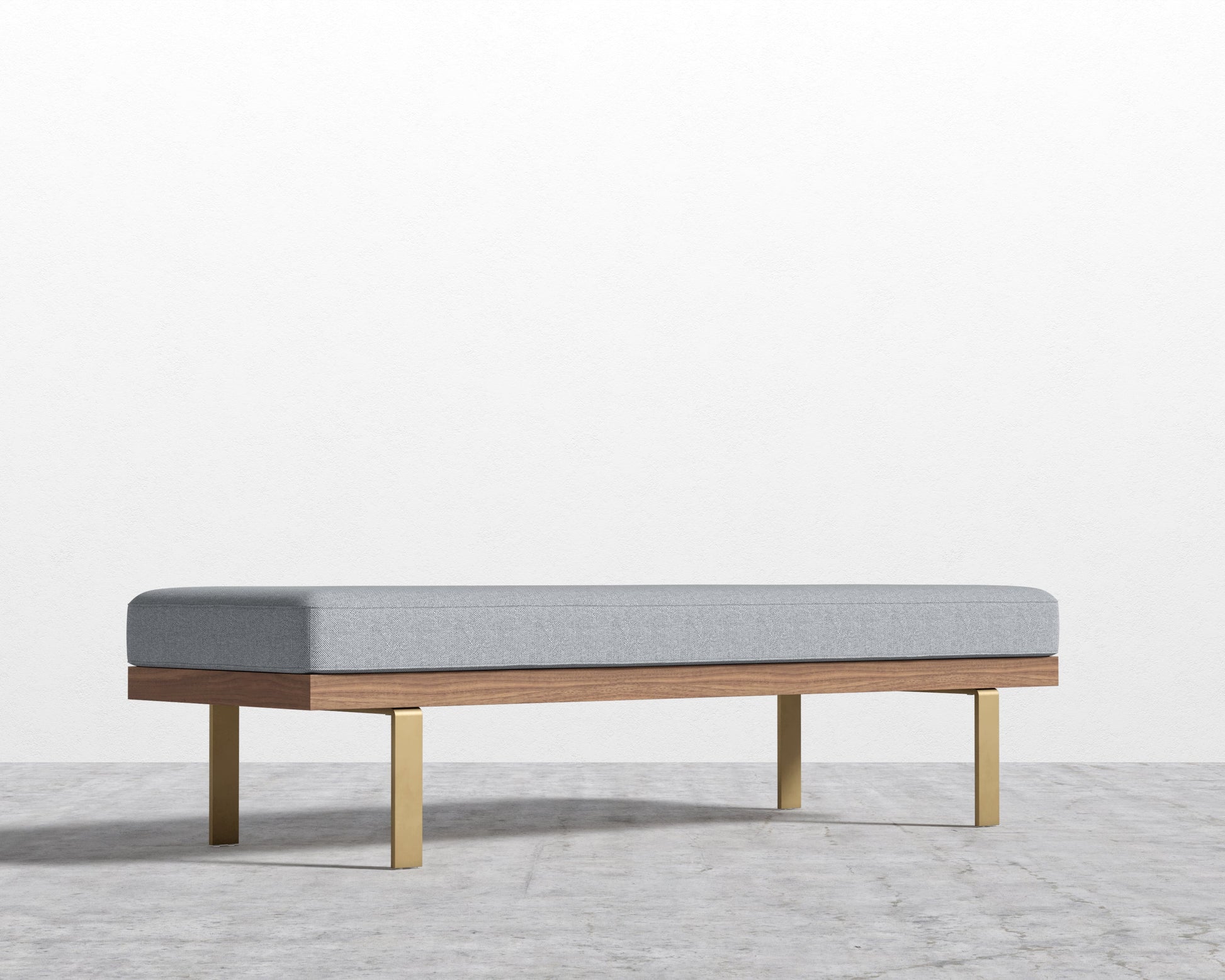 Maria Bench - Plush Weave - Porpoise