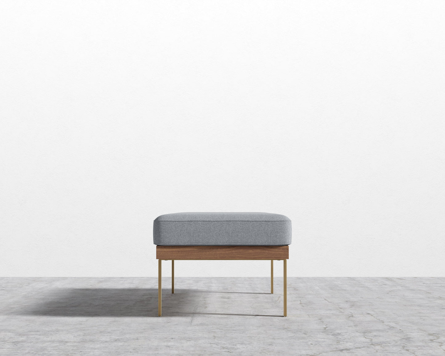 Maria Bench - Plush Weave - Porpoise