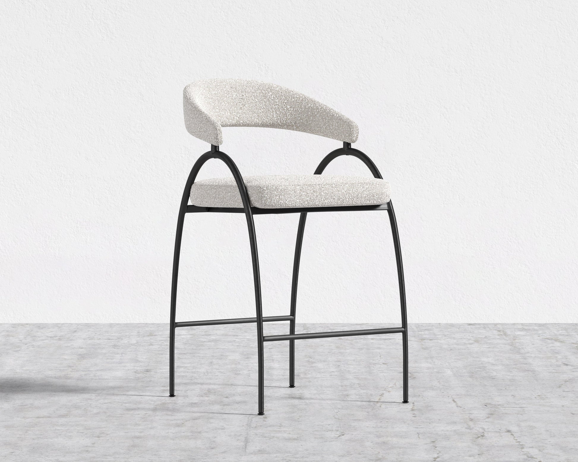 Uma Counter Stool - Chatou Boucle - Pearl